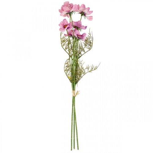 Floristik24 Cesta de joyería Cosmea púrpura flores artificiales verano 51cm 3pcs