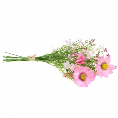 Floristik24 Cosmea y gypsophila en manojo Rosa Artificial Surtido 42cm