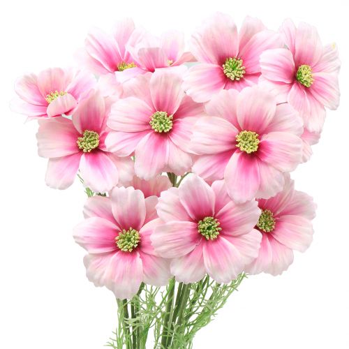 Floristik24 Cosmea artificial rosa 77cm 3pcs