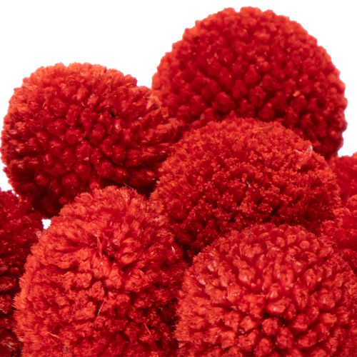 Flores de Craspedia secas, teñidas, con tallos largos, 55 cm, 20 unidades | Floristik24.es