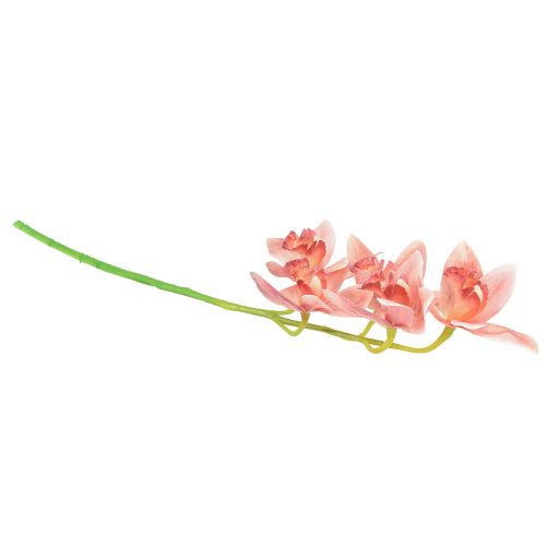 Artículo Orquídea Cymbidium artificial 5 flores melocotón 65cm