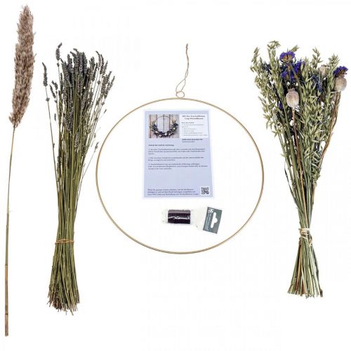 Artículo Caja DIY flores secas lazo flores secas del prado Ø35cm