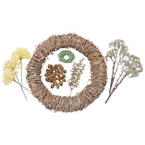 Corona de puerta de caja DIY Corona decorativa de Adviento Corona de Navidad Ø38cm