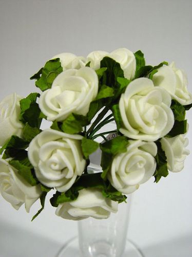 Floristik24 Mini floretes blancos (144 uds.)
