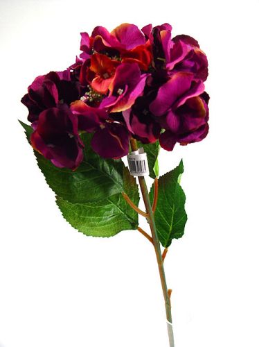 Floristik24 Hortensia 43cm púrpura oscuro (3 piezas)