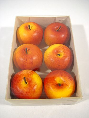 Floristik24 Manzanas 7cm mate 6pcs