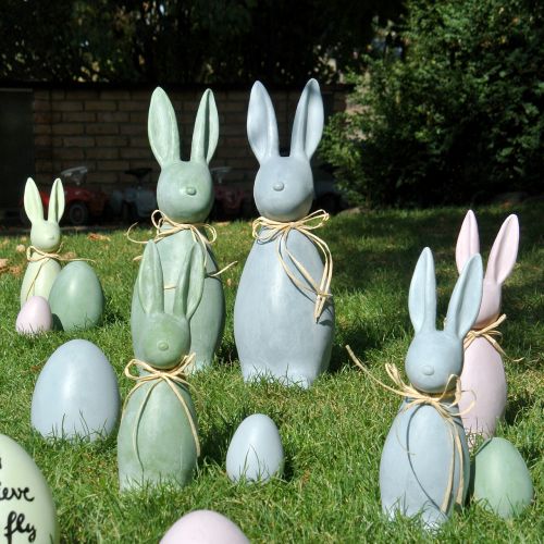 Floristik24 Conejito de Pascua Grande Rosa H47cm