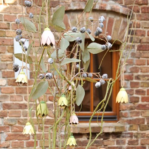Floristik24 Percha decorativa metal flores tulipán 6cm 3uds