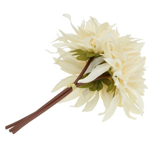 Artículo Crema de dalia artificial 25,5cm 3uds