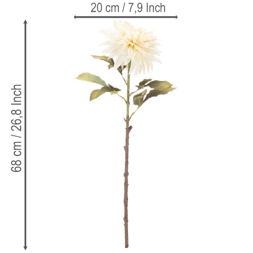 Flor de dalia artificial para jarrón de 68 cm. | Floristik24.es