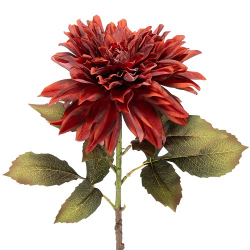 Artículo Flor de dalia artificial con tallo largo, 68 cm.