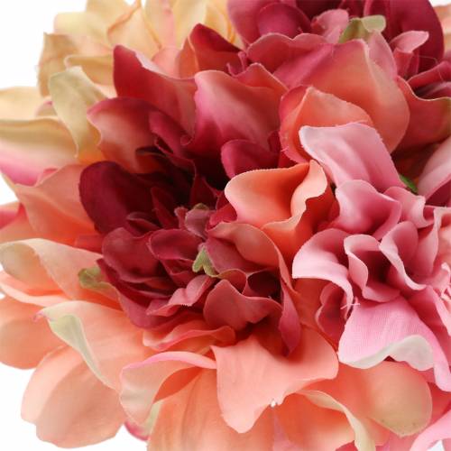 Floristik24 Ramo de dalias 28cm rosa, crema 6ud