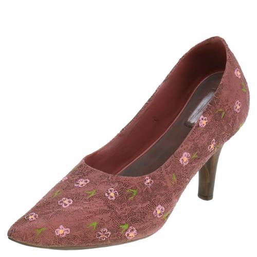 Floristik24 Zapato decorativo planta zapato bomba marrón 24cm × 8cm H13.6cm