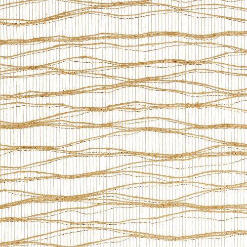 Floristik24 Bisagra de mesa Deco Wave 26cm x 300cm oro metalizado