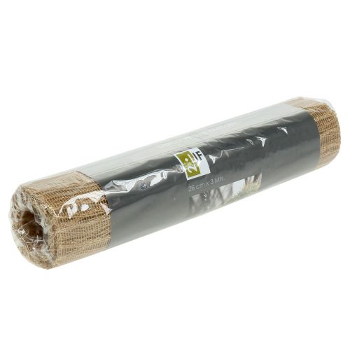 Floristik24 Bisagra de mesa Deco Wave 26cm x 300cm oro metalizado