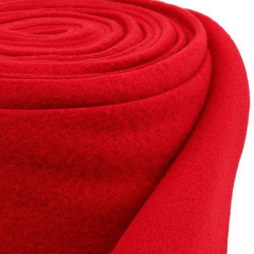Floristik24 Deco vellón rojo 15cm 5m