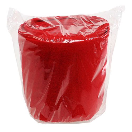 Floristik24 Deco vellón rojo 15cm 5m
