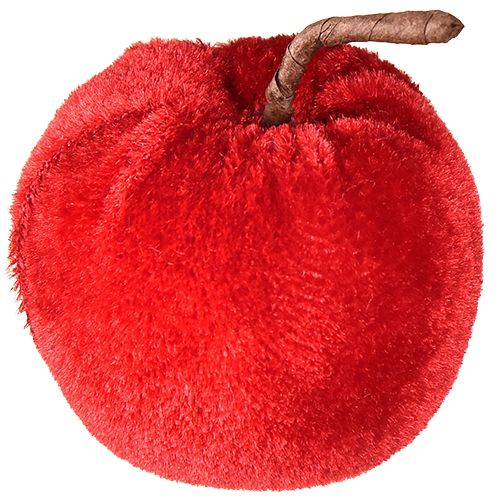 Tela decorativa manzanas decoración otoñal terciopelo rojo Ø5cm H6cm 12 uds