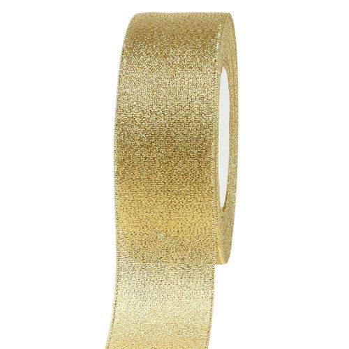 Floristik24 Cinta decorativa oro 40mm 22,5m