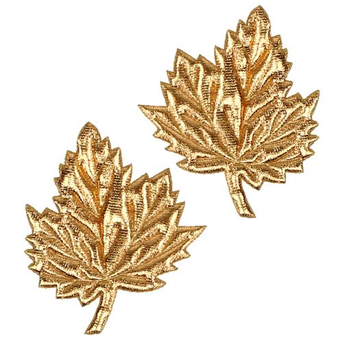 Floristik24 Hojas decorativas de seda 5cm oro 60pcs