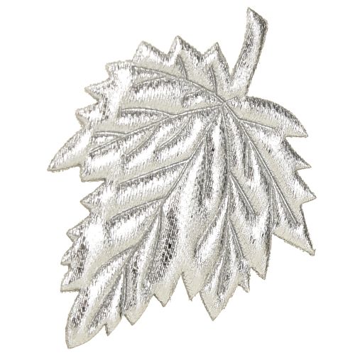 Artículo Hojas decorativas de seda 5cm plata 60uds