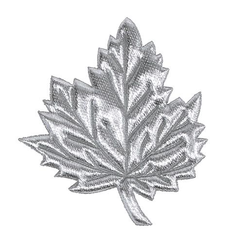 Artículo Hojas decorativas de seda 5cm plata 60uds