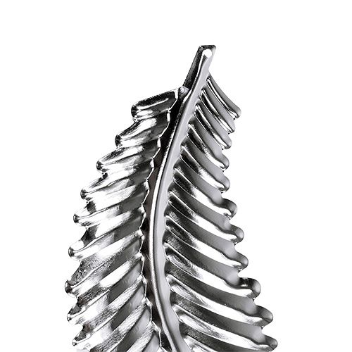 Floristik24 Lámina decorativa de metal plateado 4cm x 12cm 12pcs