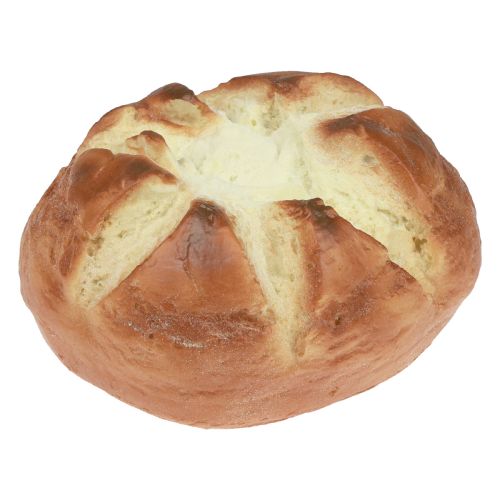 Floristik24 Maniquí de pan decorativo Pan de Pascua decoración de escaparate panadería Ø16cm