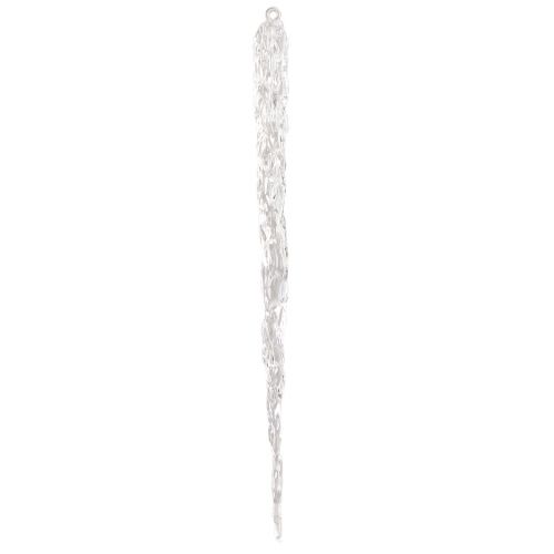 Carámbanos decorativos para colgar decoración de invierno transparente 28,5 cm 3 piezas