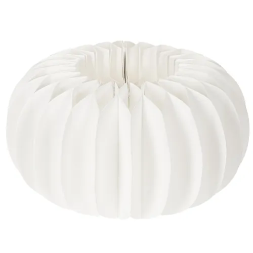 Anillo de papel de nido de abeja redondo grande con forma de calabaza para flores secas y decoración otoñal, 24 cm, 4 unidades.