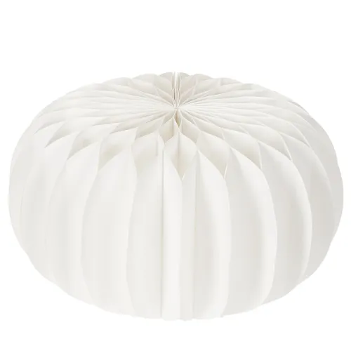 Anillo de papel de nido de abeja redondo grande con forma de calabaza para flores secas y decoración otoñal, 24 cm, 4 unidades. | Floristik24.es