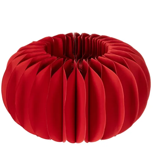 Artículo Decoración de papel con forma de calabaza redonda de panal, decoración moderna para mesa, 24 cm, 4 unidades.
