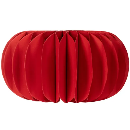 Decoración de papel con forma de calabaza redonda de panal, decoración moderna para mesa, 24 cm, 4 unidades. | Floristik24.es