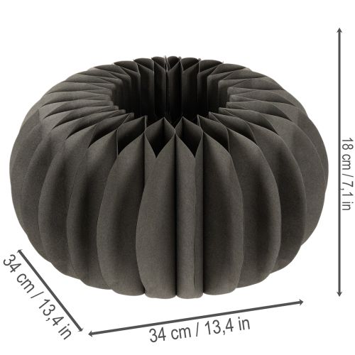 Decoración de mesa de papel con forma de panal de calabaza, plegable, redonda, 34 cm, 2 piezas | Floristik24.es