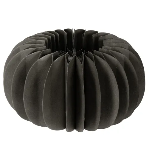 Artículo Anillo decorativo de papel con forma de calabaza y diseño de panal de abeja, 24 cm, 4 unidades