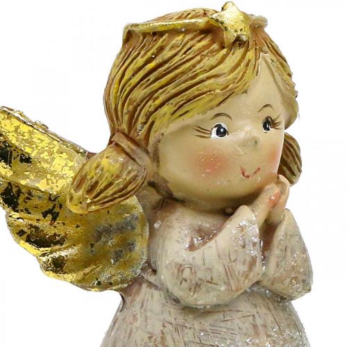 Floristik24 Ángel deco ángel de Navidad figura de ángel par de ángeles H10cm 2pcs