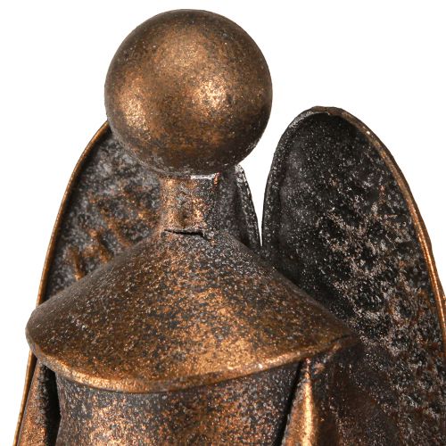 Floristik24 Ángel decorativo con estrella de metal Navidad bronce Al. 52 cm