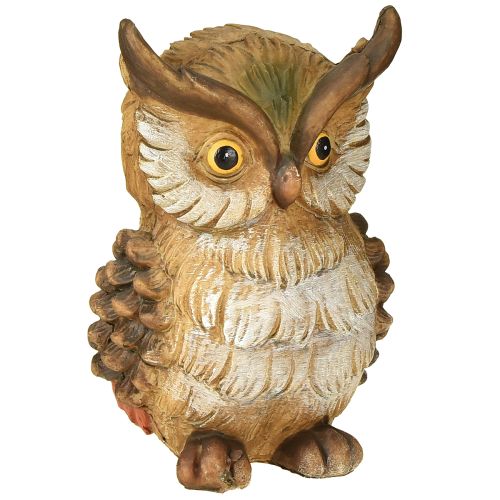 Artículo Búho decorativo figura decorativa pintada a mano otoño poliresina decorativa H14cm