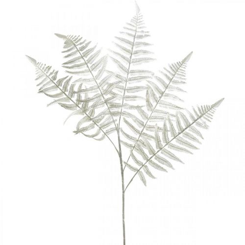 Artículo Deco helecho planta artificial hoja de helecho helecho artificial blanco L78cm