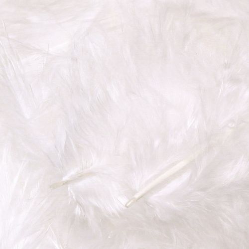 Artículo Plumas decorativas en blanco materiales para manualidades primavera 5-10cm 20g