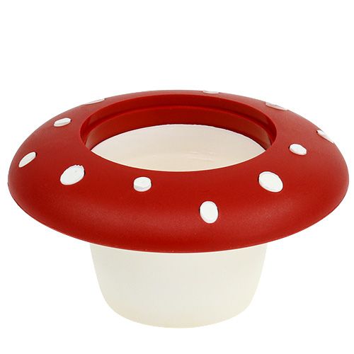 Agárico de mosca decorativo Ø6cm 11 piezas