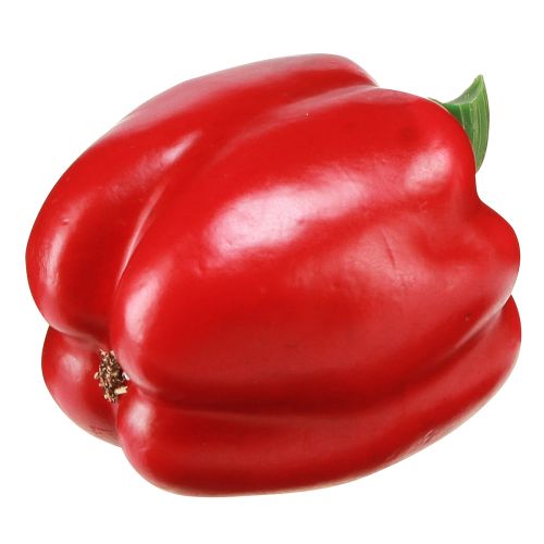 Artículo Chupete de comida rojo pimiento vegetal decorativo Al. 10 cm