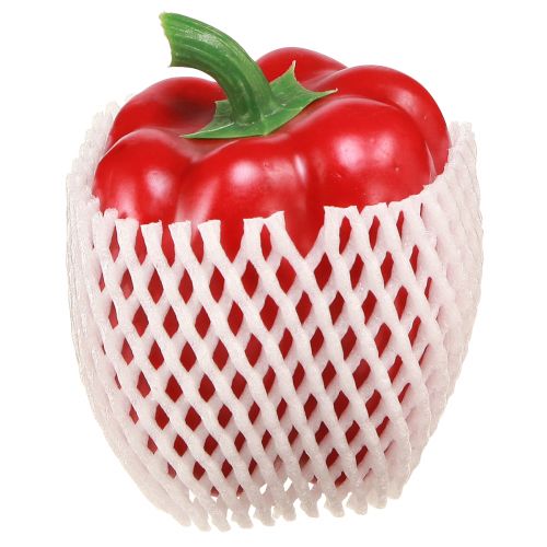 Artículo Chupete de comida rojo pimiento vegetal decorativo Al. 10 cm