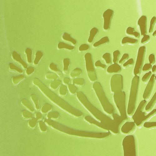 Artículo Regadera decorativa jarra de metal verde diente de león Al.12cm 2 piezas