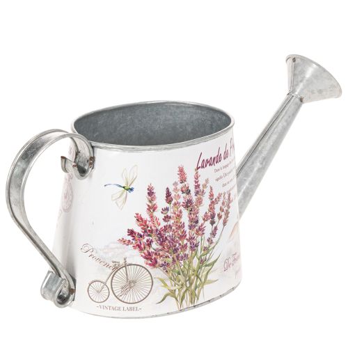 Regadera decorativa de metal, color lavanda, diseño retro para jardín, 30×11×14,5 cm | Floristik24.es