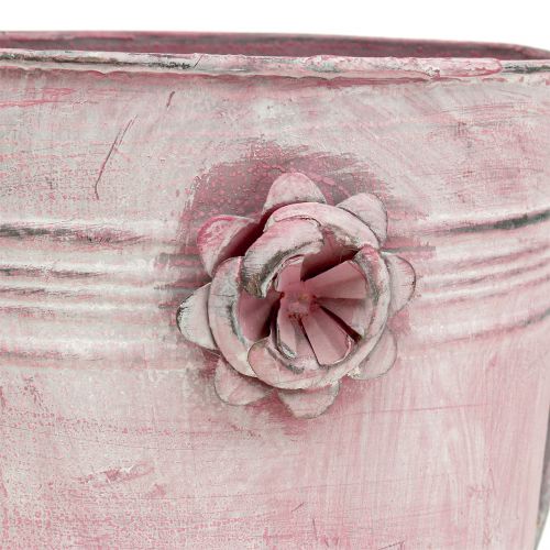 Floristik24 Regadera decorativa de metal rosa L33cm B12cm H29cm