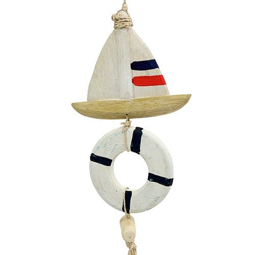 Floristik24 Percha decorativa, conchas L42cm
