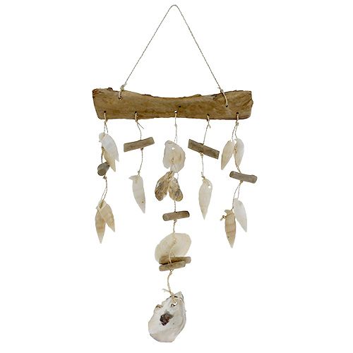 Floristik24 Percha decorativa con conchas 19.5cm x 41cm
