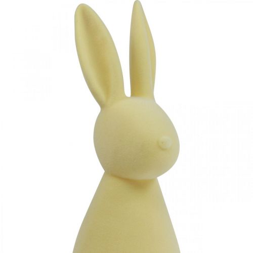 Artículo Deco Bunny Deco Conejito de Pascua Flocado Amarillo H47cm