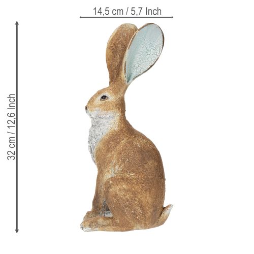 Artículo Figura decorativa de conejo para decorar el hogar en primavera, 32 cm, 2 piezas